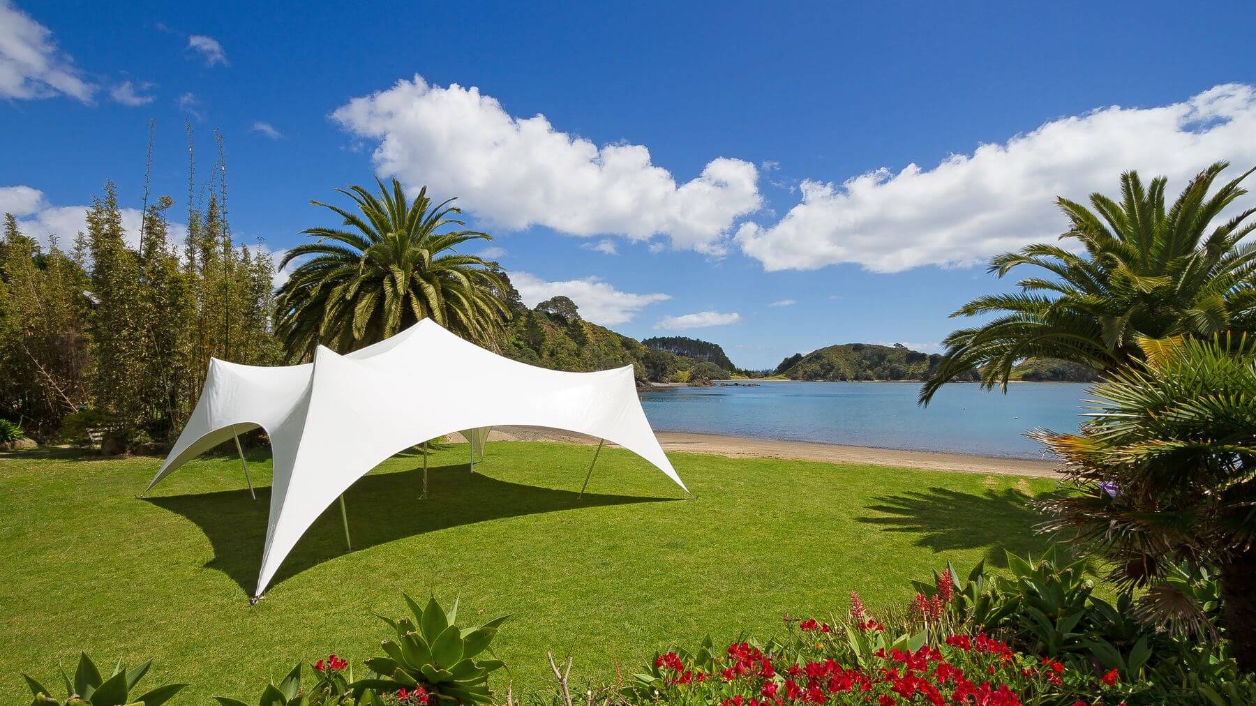 8.5m x 8.5m Marquee for Beachfront Wedding
